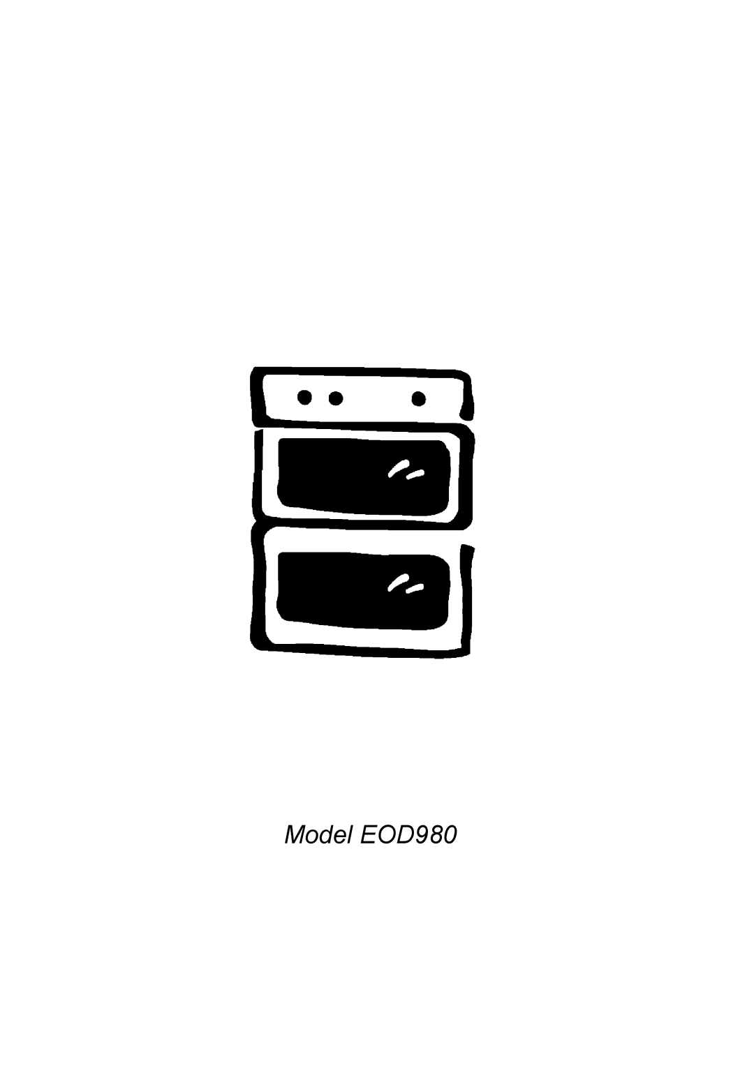 Electrolux manual Model EOD980 