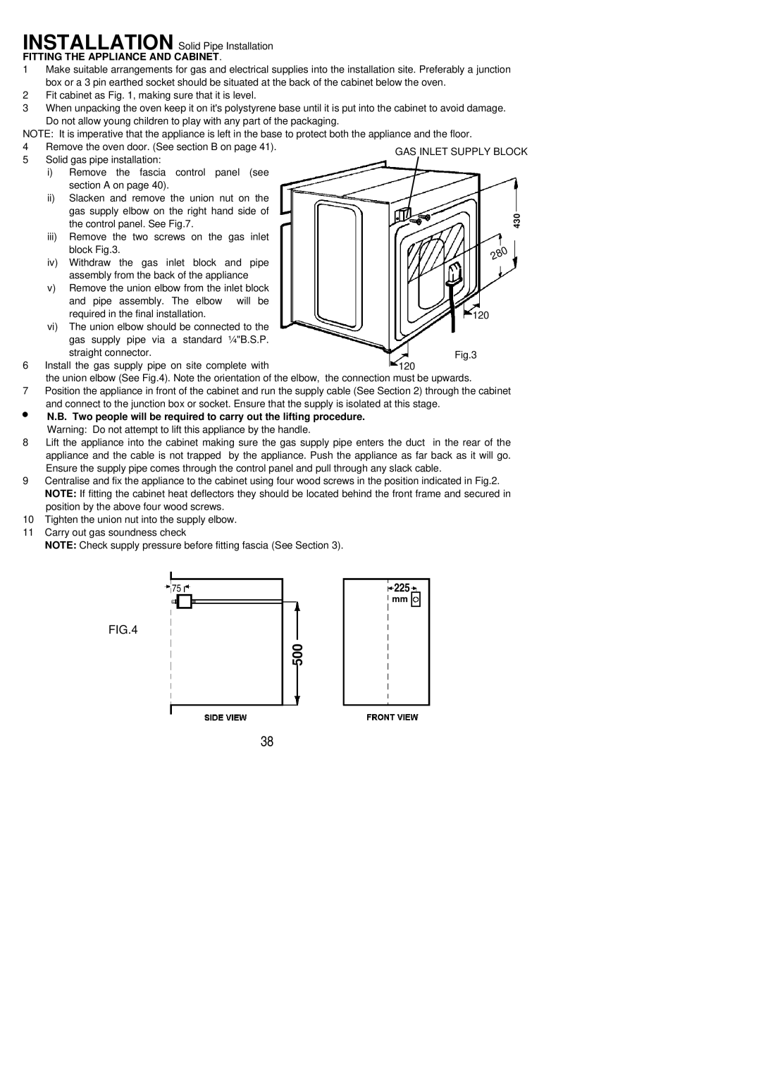 Electrolux EOG 600 manual 500 