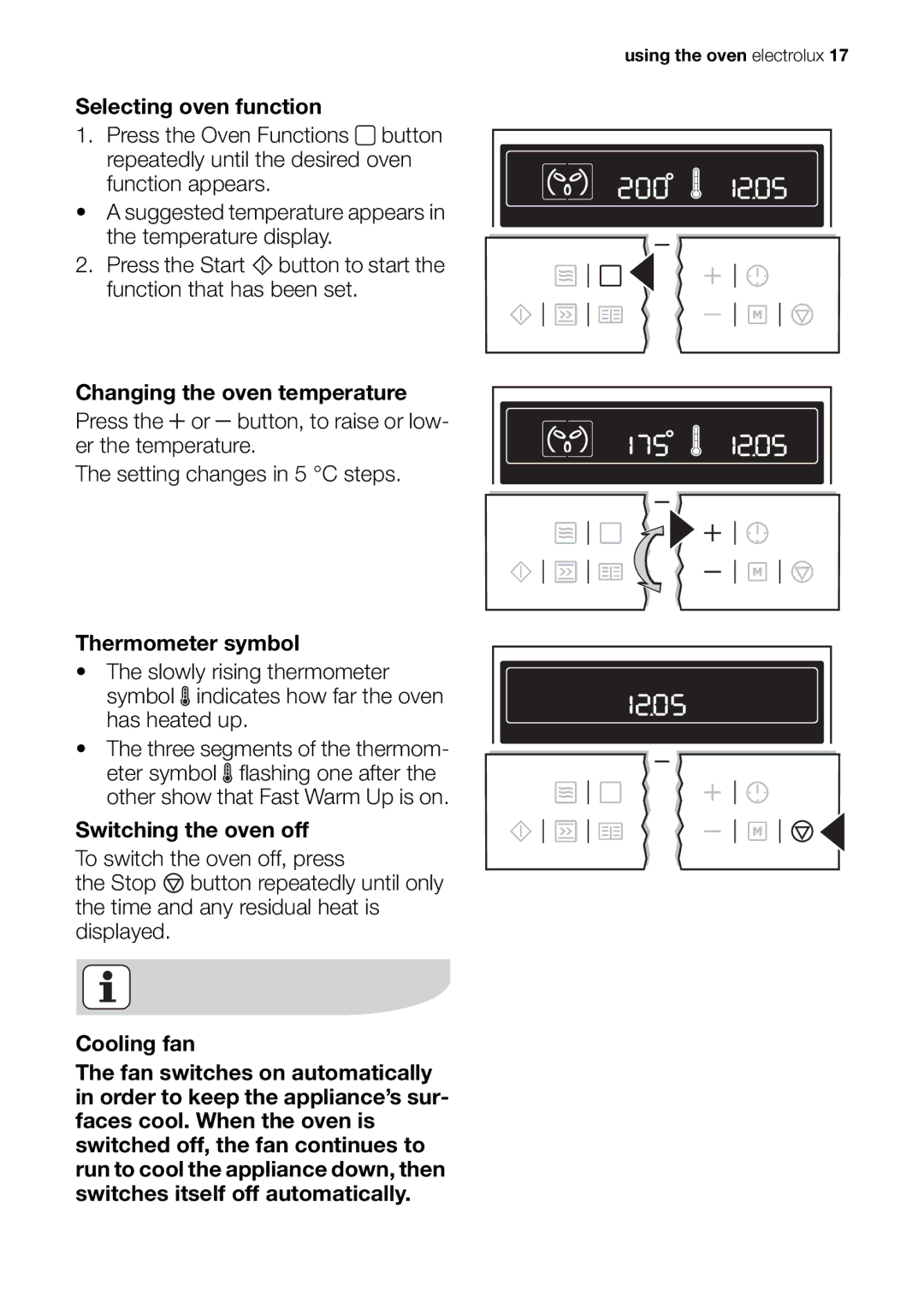 Electrolux EOK86030 user manual Using the oven electrolux 