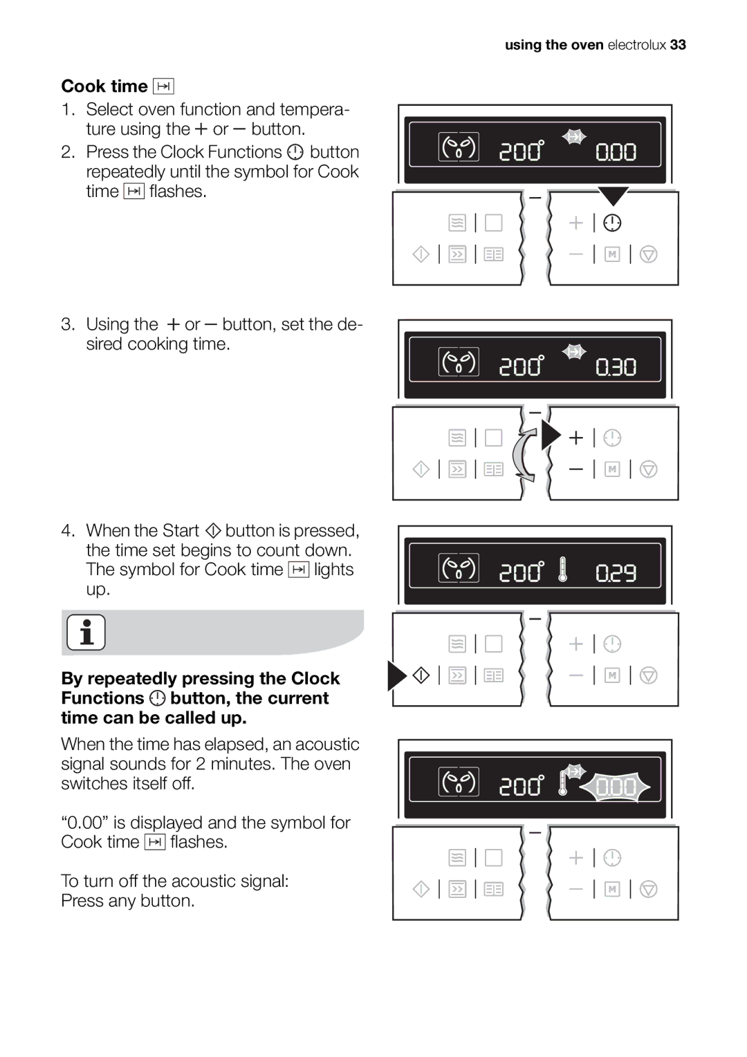 Electrolux EOK86030 user manual Using the oven electrolux 