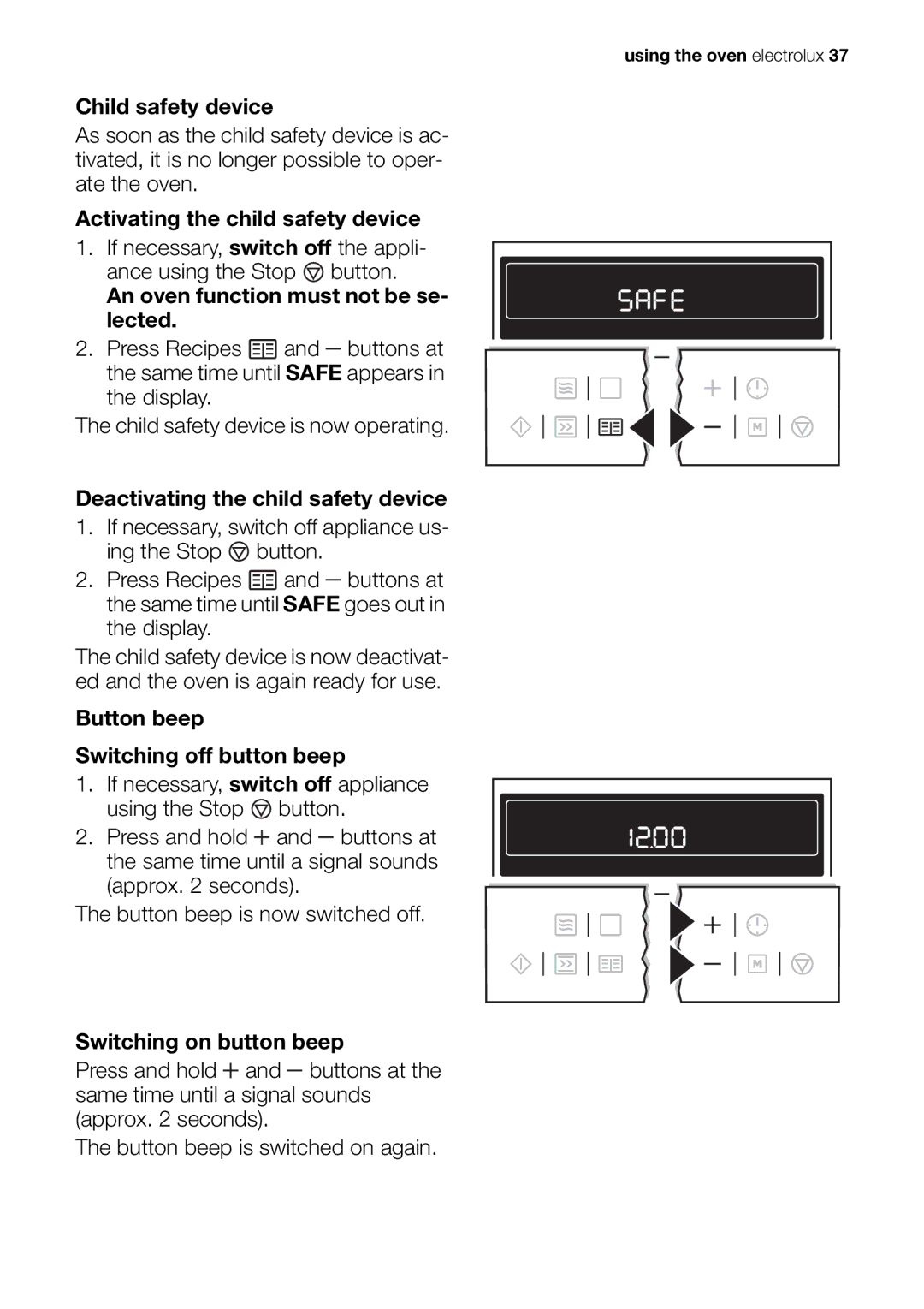 Electrolux EOK86030 user manual Using the oven electrolux 