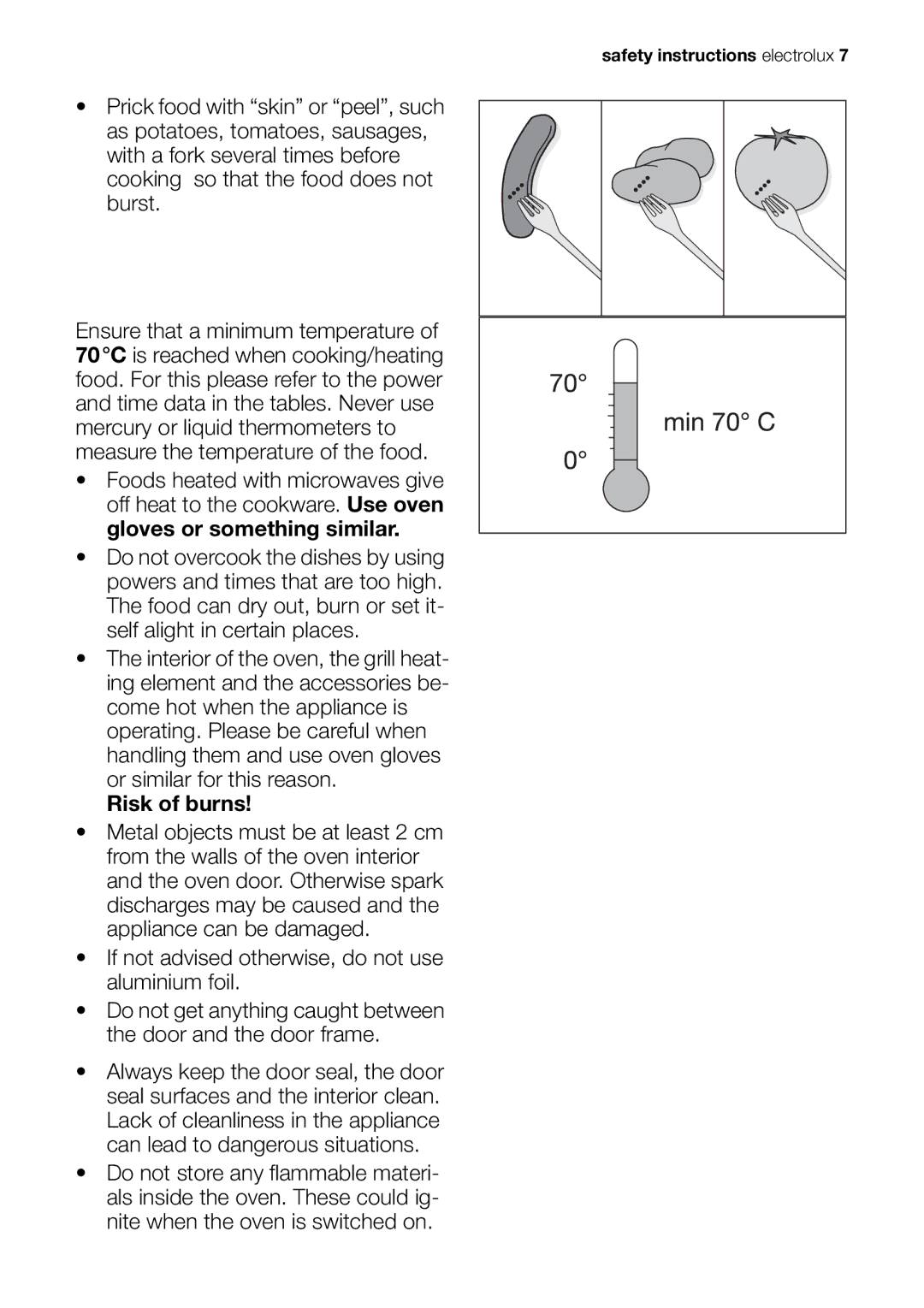 Electrolux EOK86030 user manual Safety instructions electrolux 