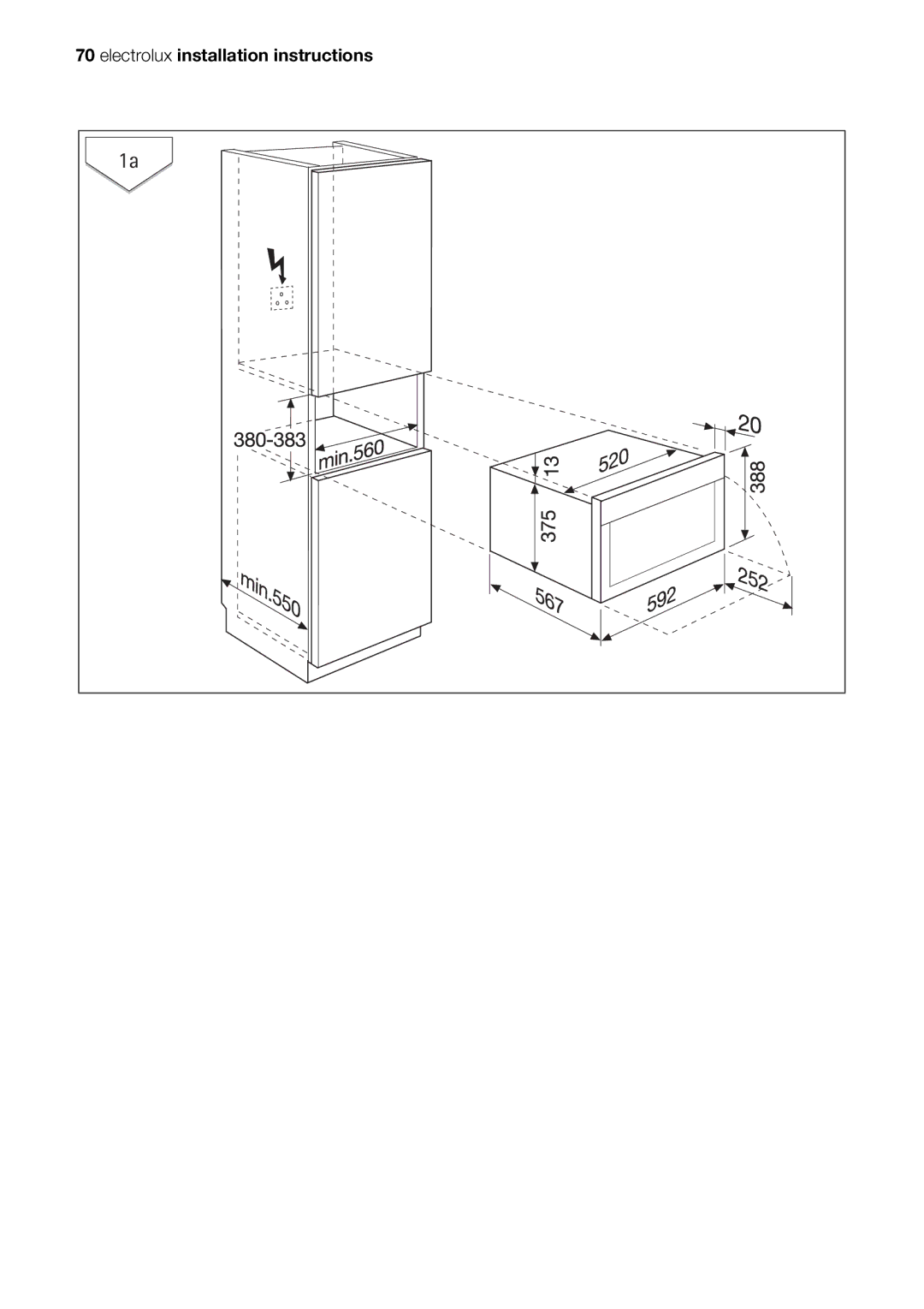 Electrolux EOK86030 user manual Electrolux installation instructions 