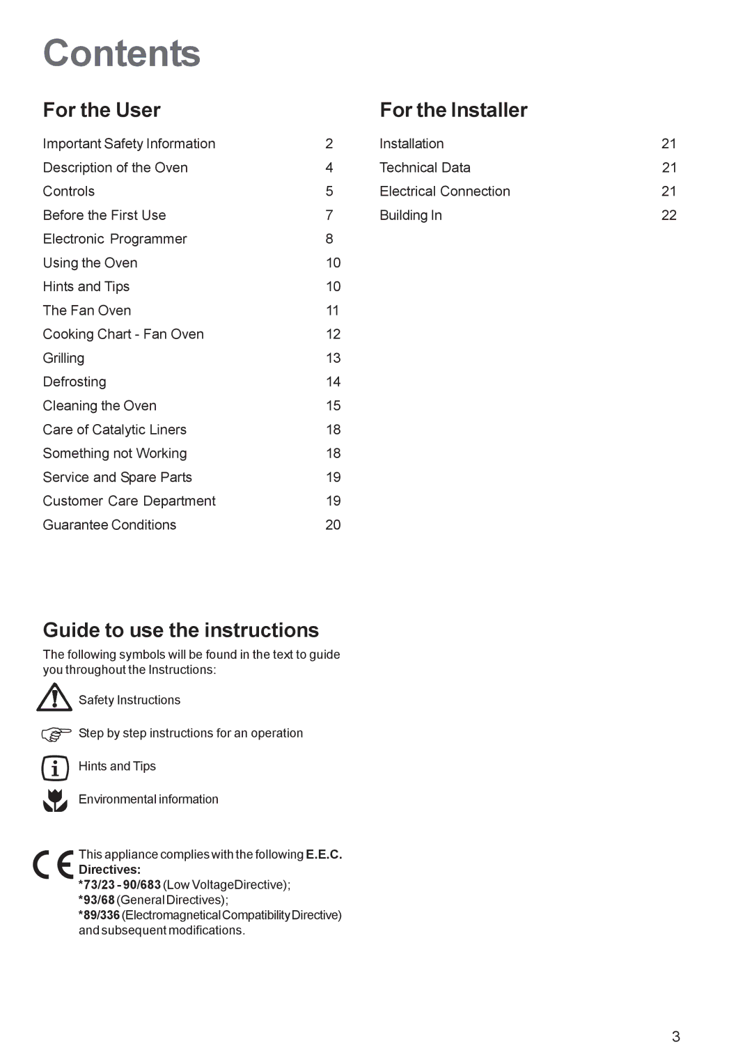 Electrolux EOS 6700 manual Contents 