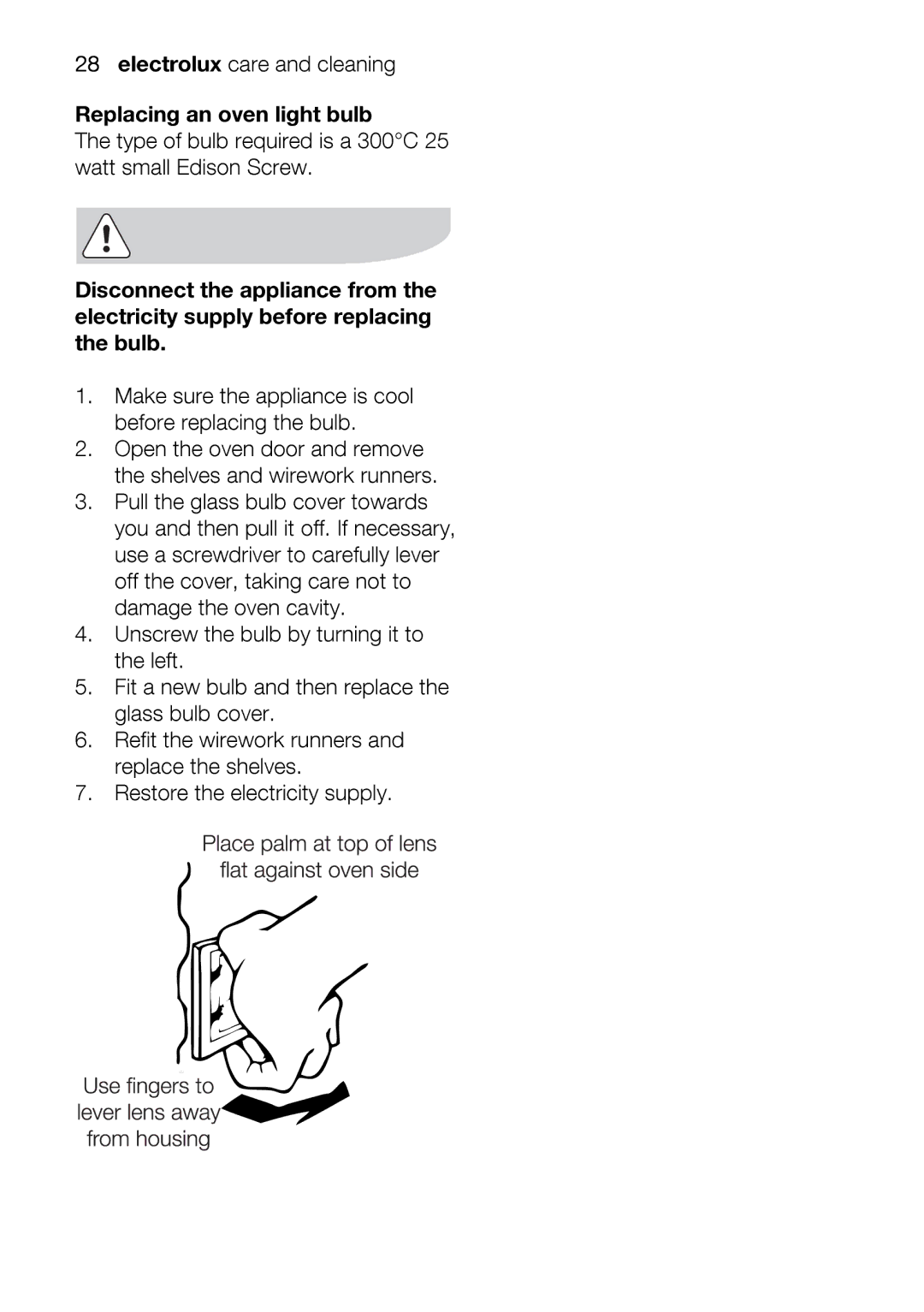 Electrolux EOU43002 user manual Pullyounduse, Supply 