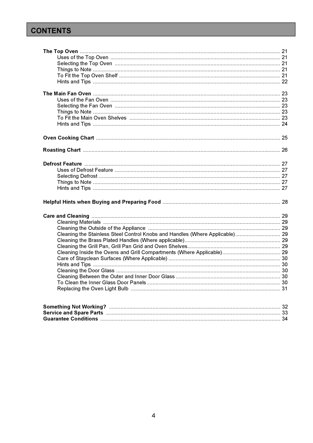 Electrolux EPDOMC manual Uses of the Top Oven Selecting the Top Oven 