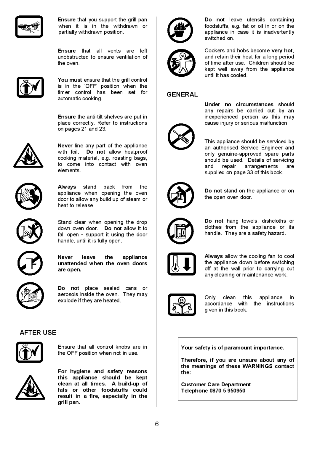 Electrolux EPDOMC manual After USE, General 