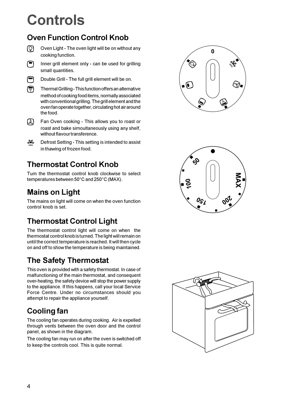 Electrolux EPSOM manual Controls 