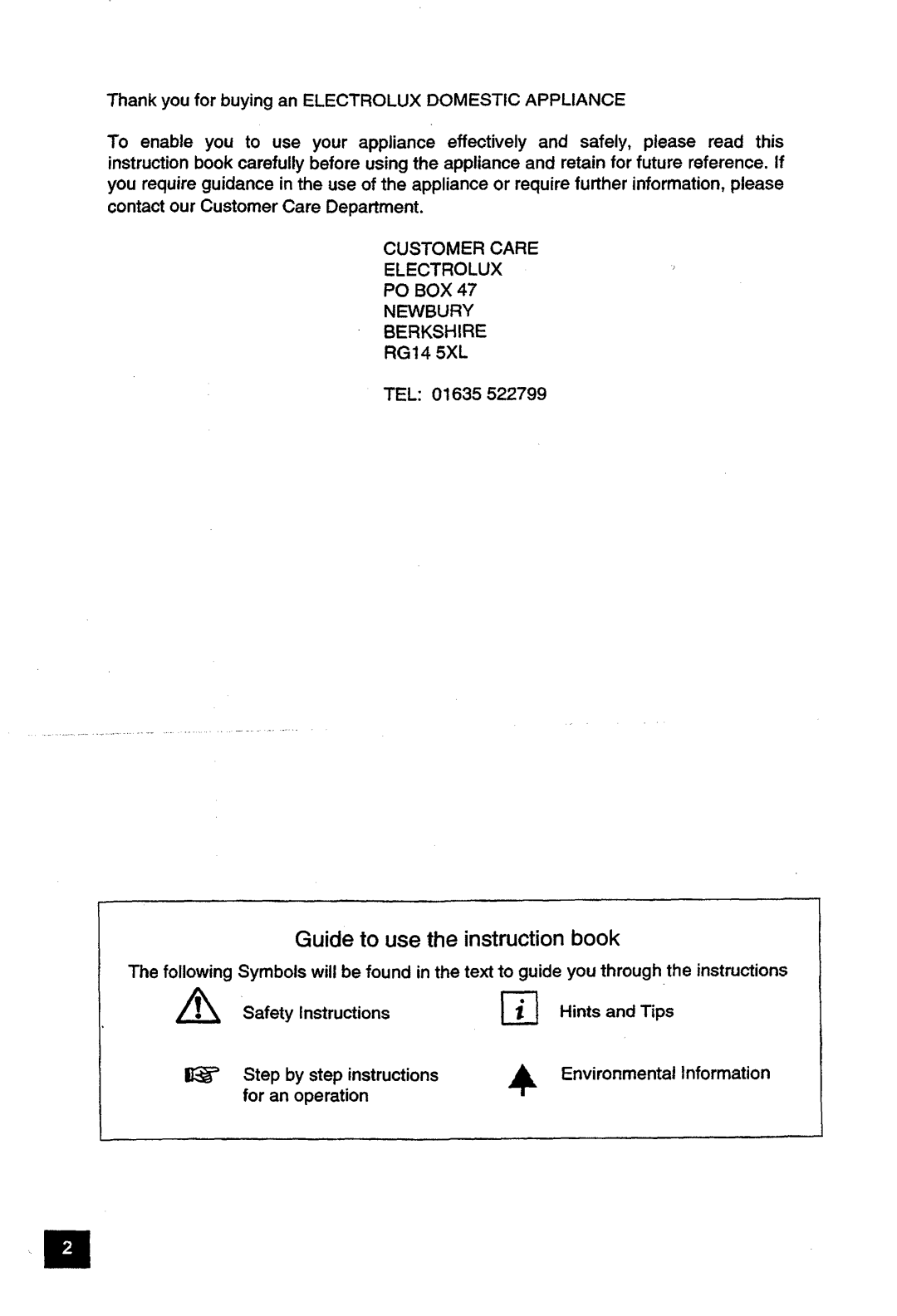 Electrolux ER 1148T manual 