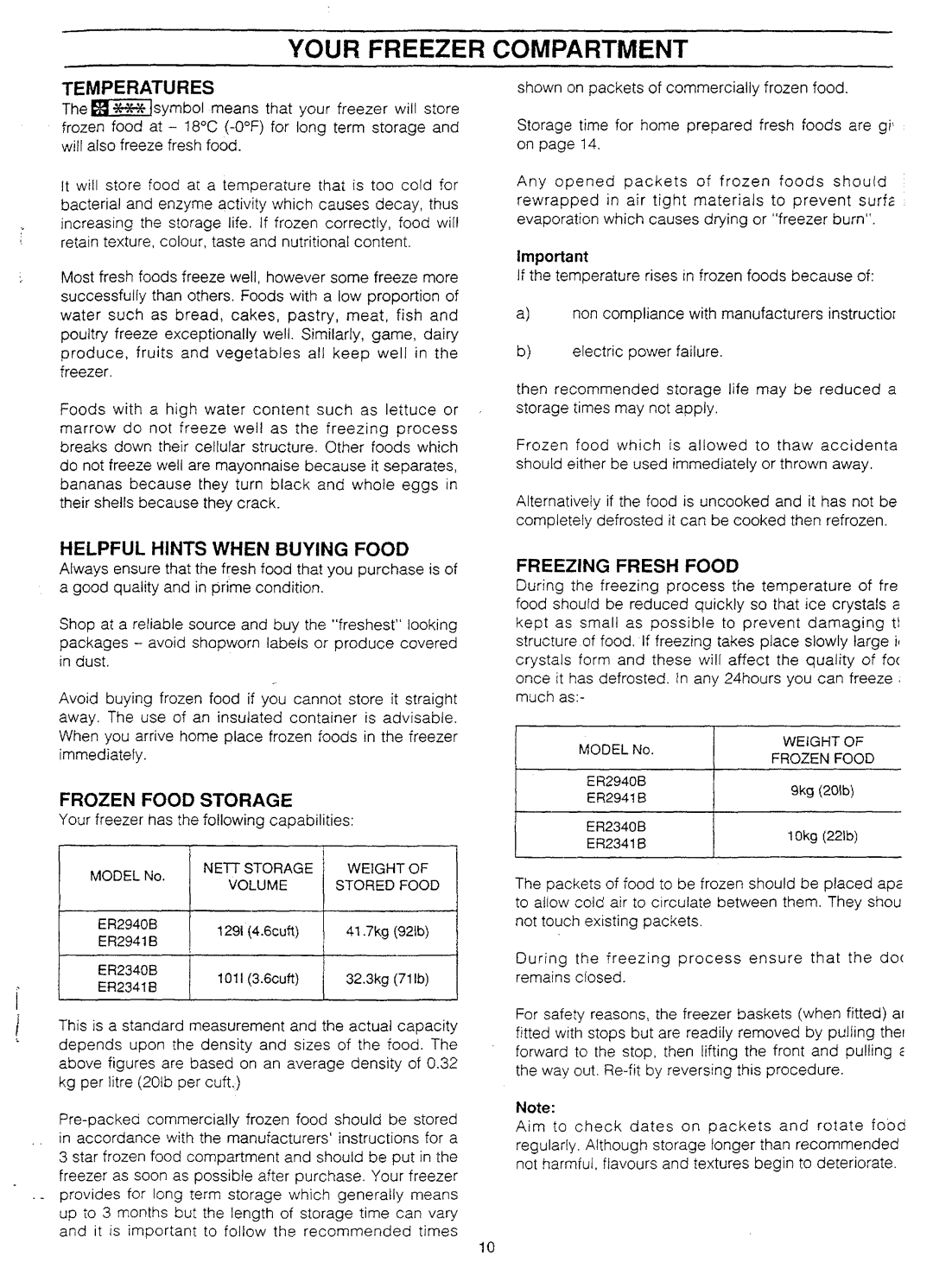 Electrolux ER2940B, ER 2341B, ER2941B, ER2340B manual 