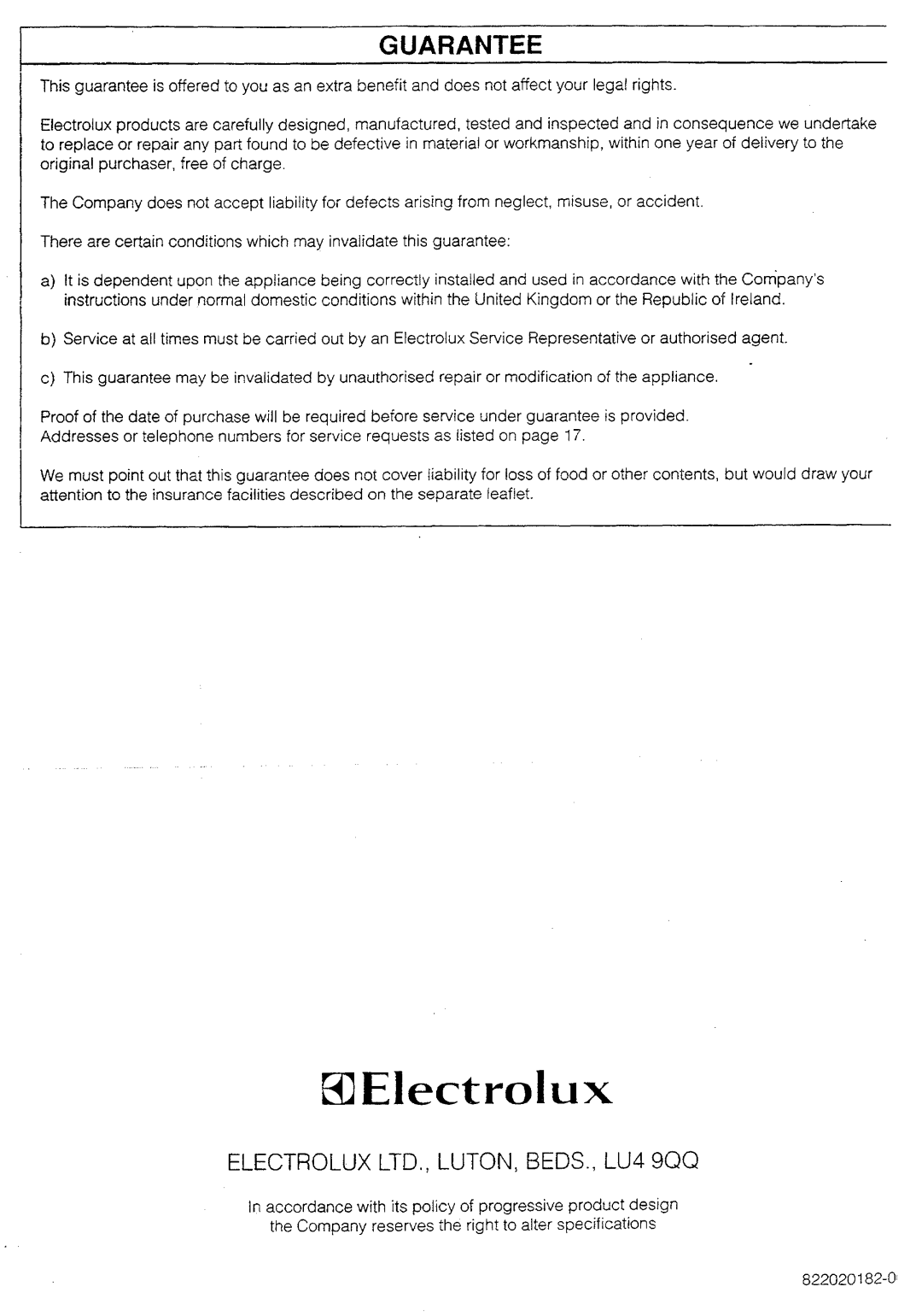 Electrolux ER2940B, ER 2341B, ER2941B, ER2340B manual 