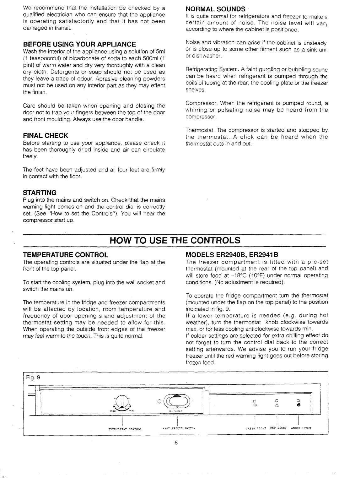 Electrolux ER2940B, ER 2341B, ER2941B, ER2340B manual 