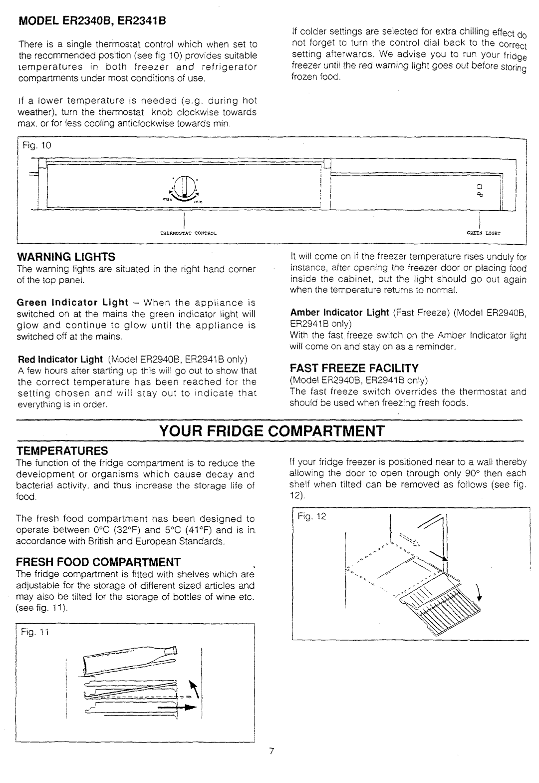 Electrolux ER 2341B, ER2941B, ER2340B, ER2940B manual 