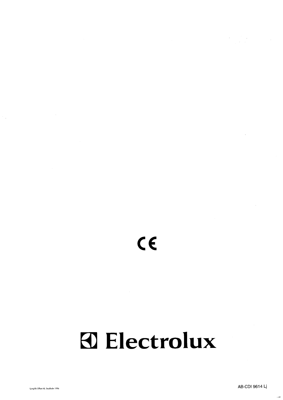 Electrolux ER 4096B, ER 3596B, ER 3396B manual 