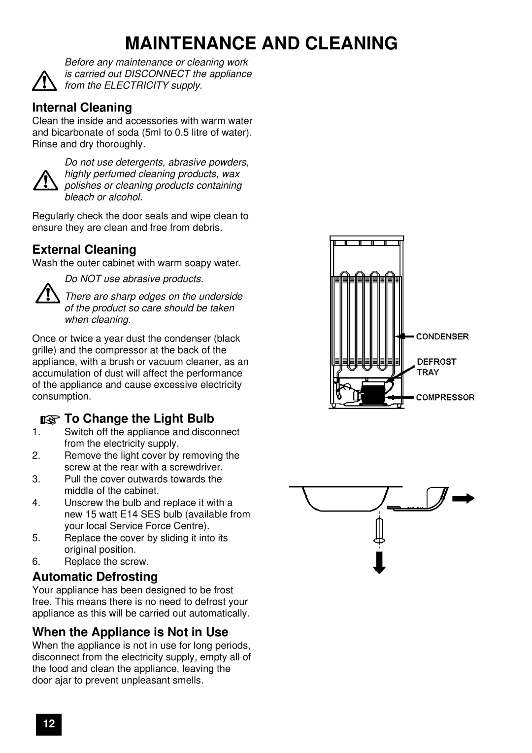 Electrolux ER 7656B, ER 7657B instruction manual Maintenance and Cleaning 