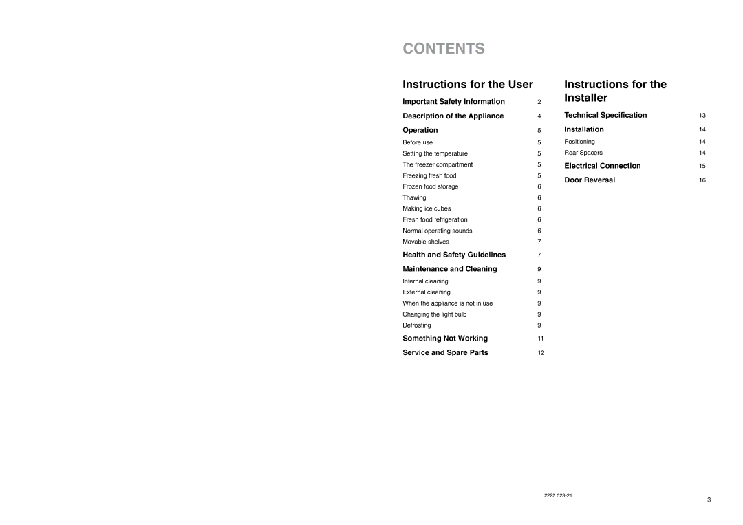 Electrolux ER 7825 B instruction manual Contents 