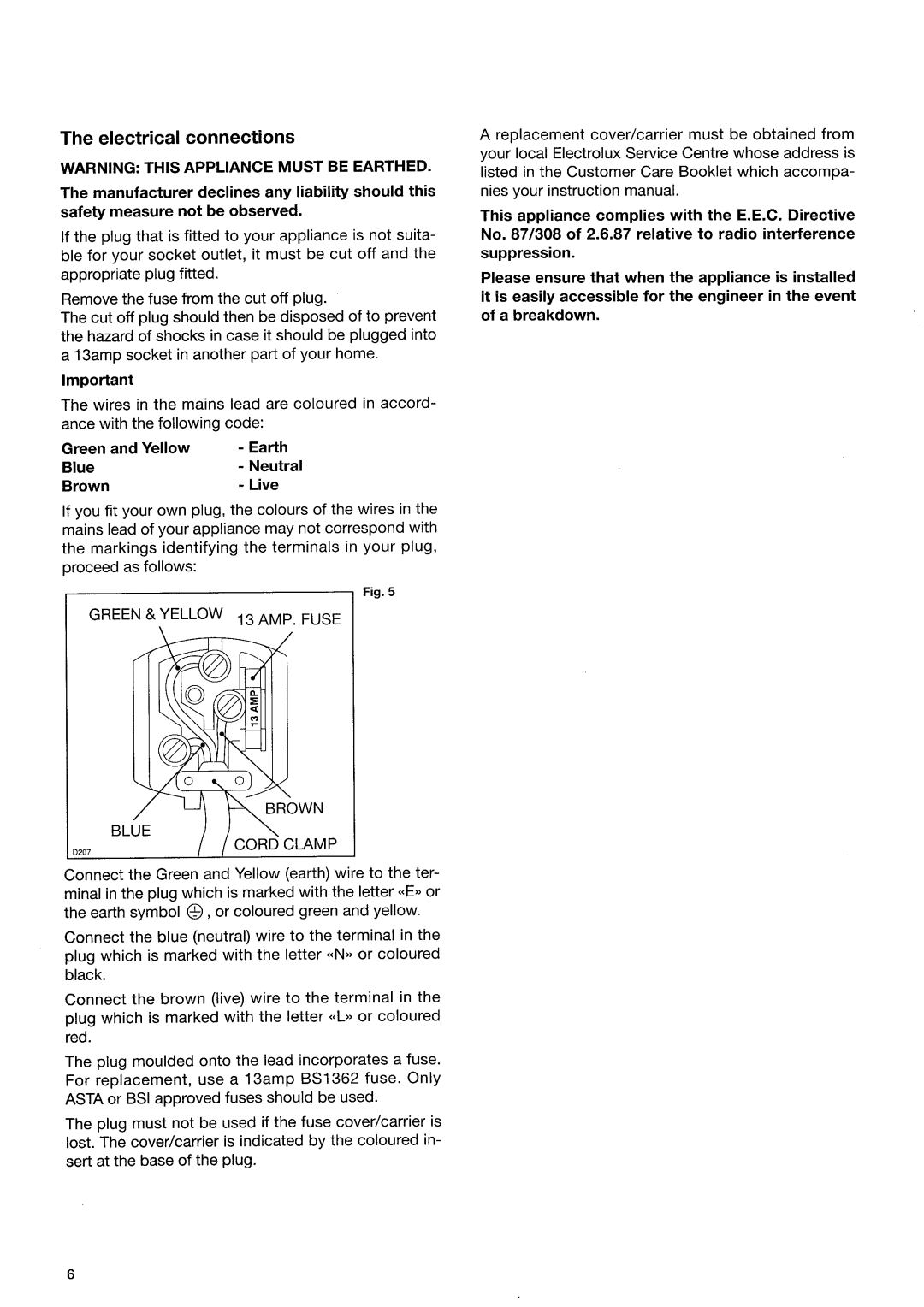 Electrolux ER2121 S manual 