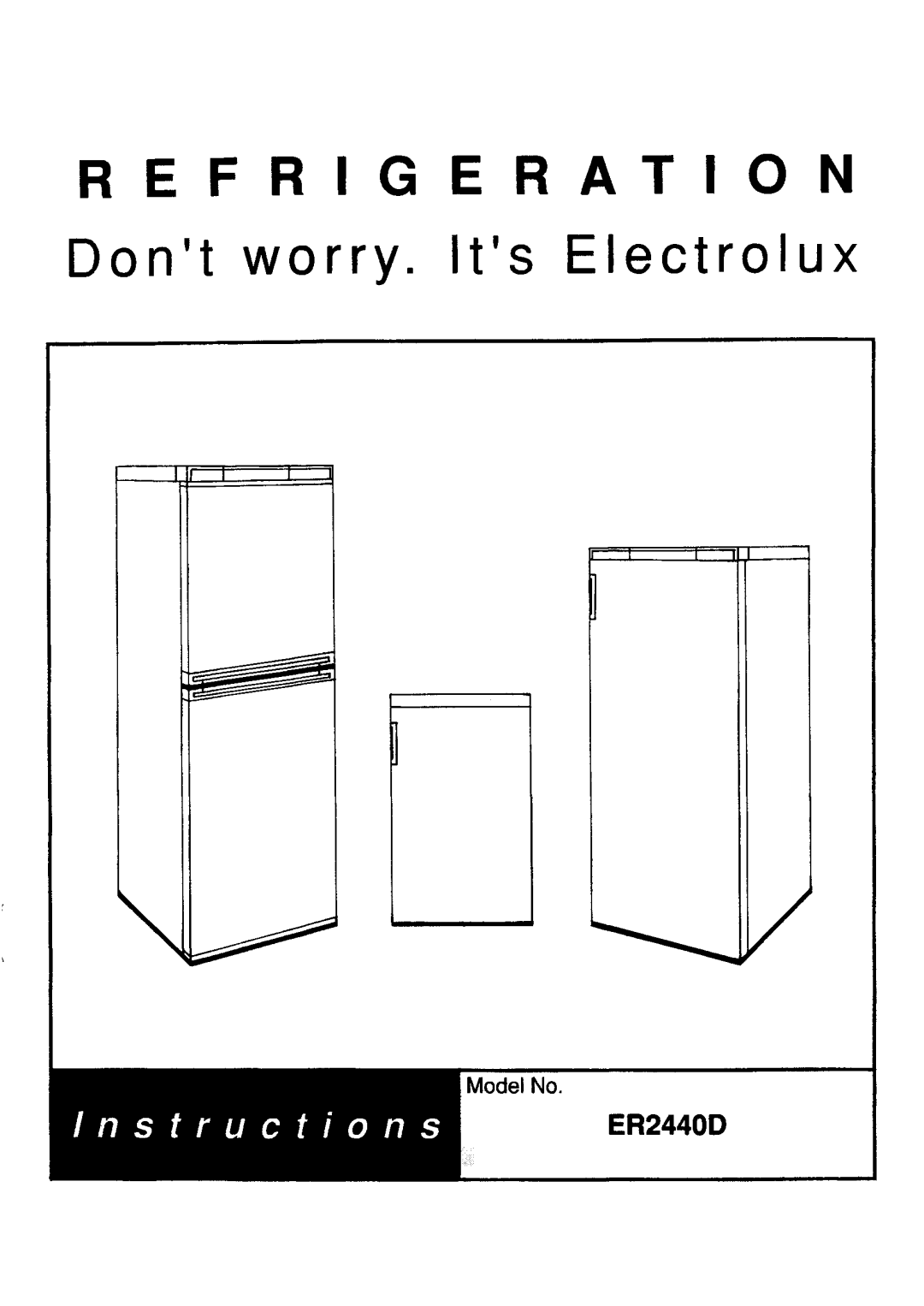 Electrolux ER2440D manual 