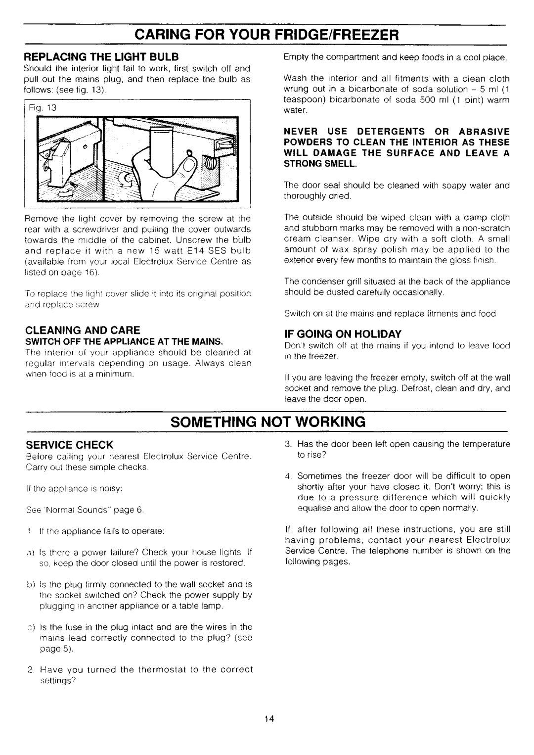 Electrolux ER2440D manual 