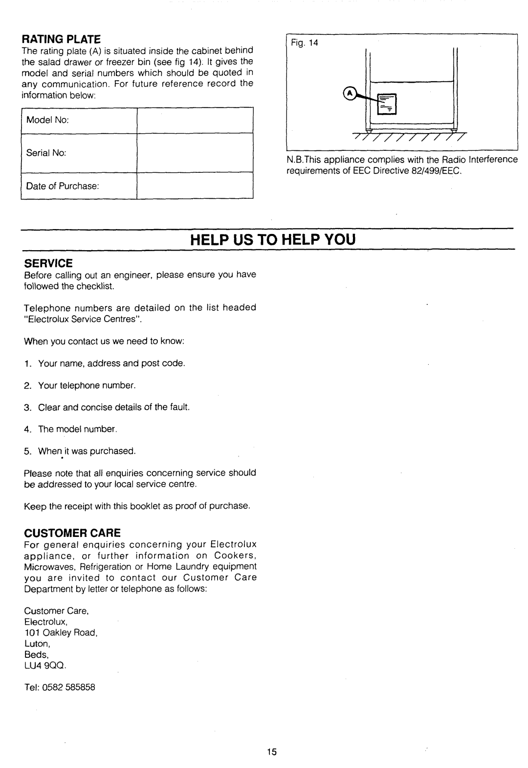 Electrolux ER2445D manual 