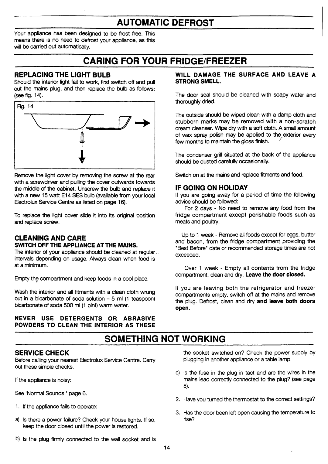 Electrolux ER2658B manual 