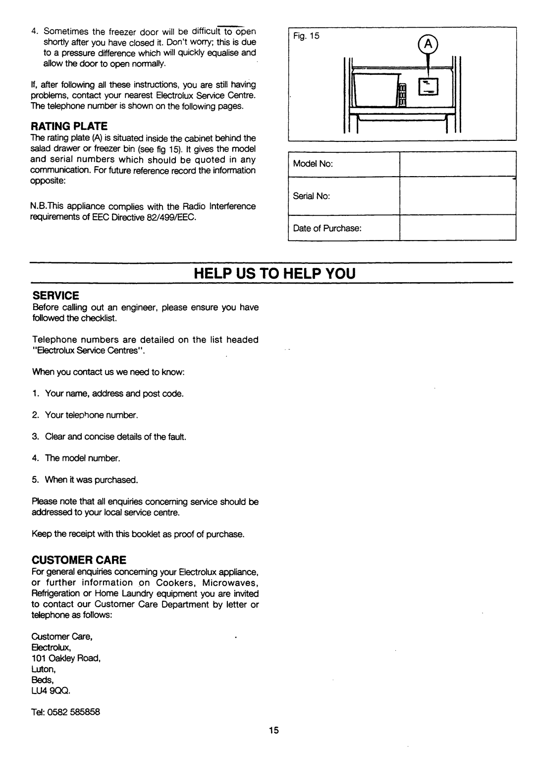 Electrolux ER2658B manual 