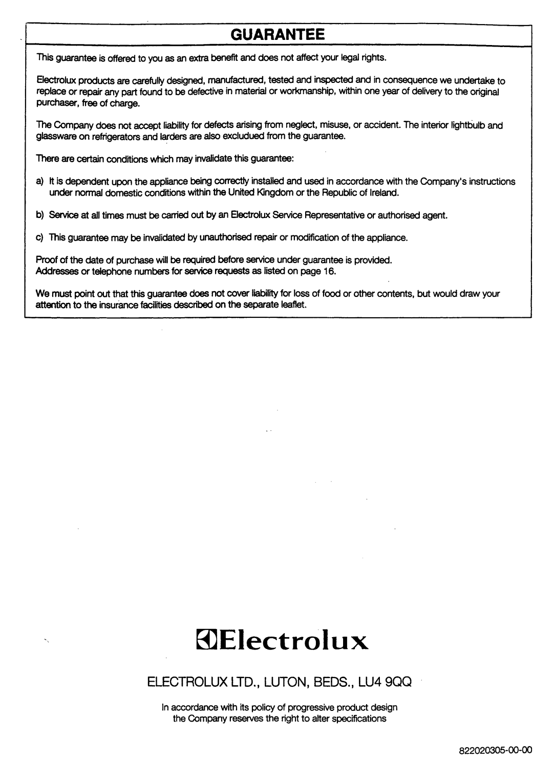 Electrolux ER2658B manual 