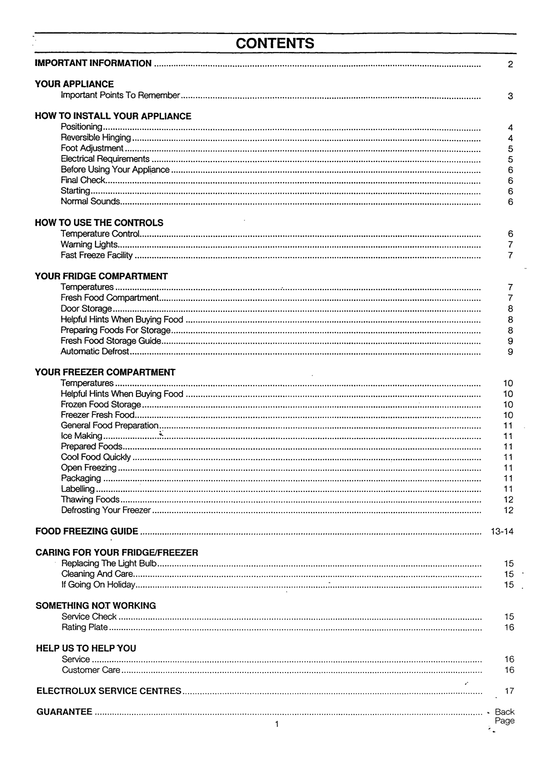 Electrolux ER2344B, ER2944B, ER2945B, ER2345B manual 