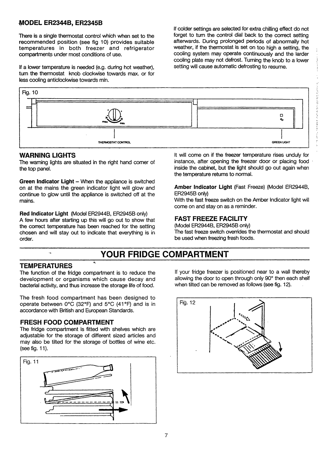 Electrolux ER2944B, ER2945B, ER2344B, ER2345B manual 