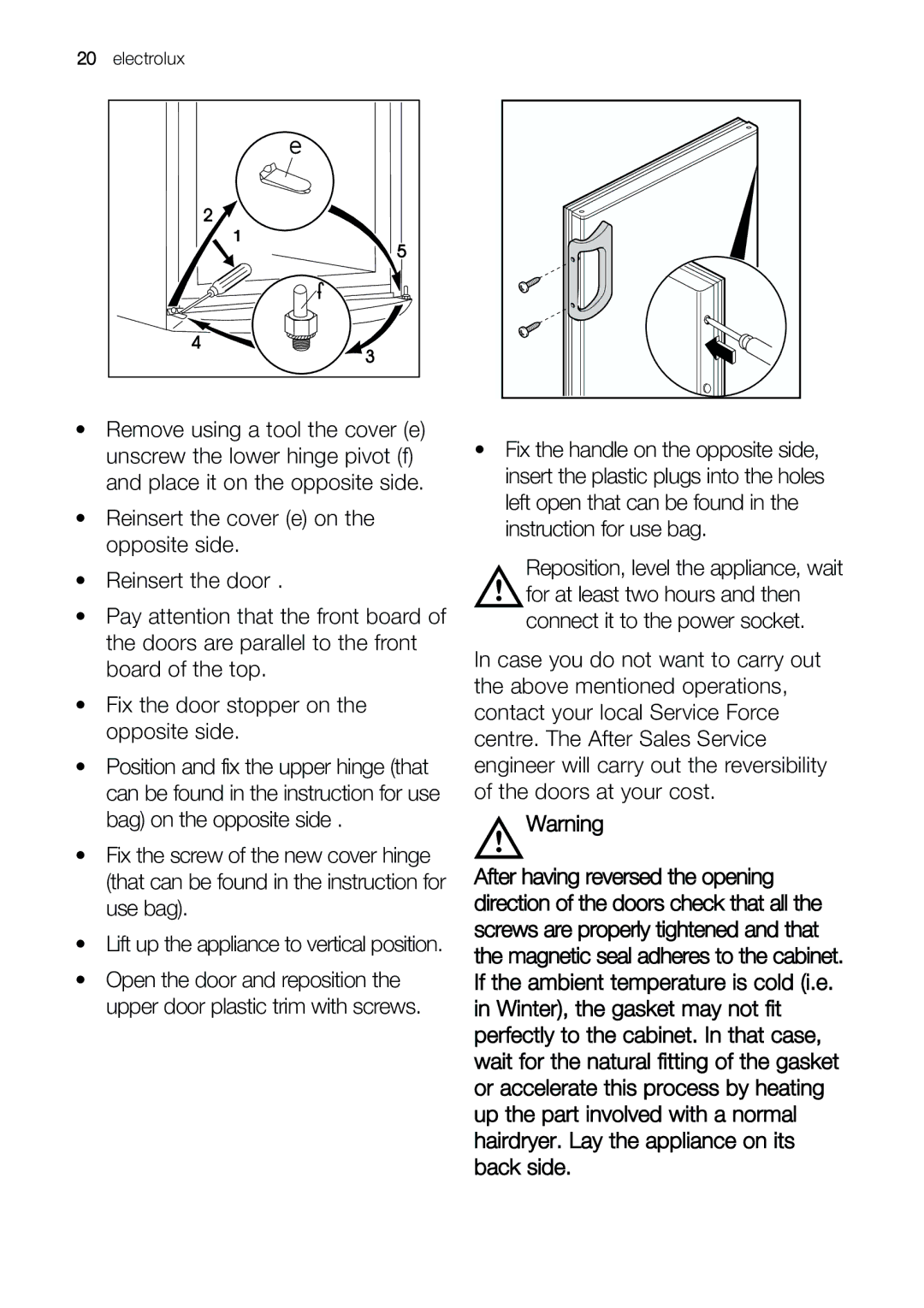 Electrolux ERC 39292 W manual Electrolux 