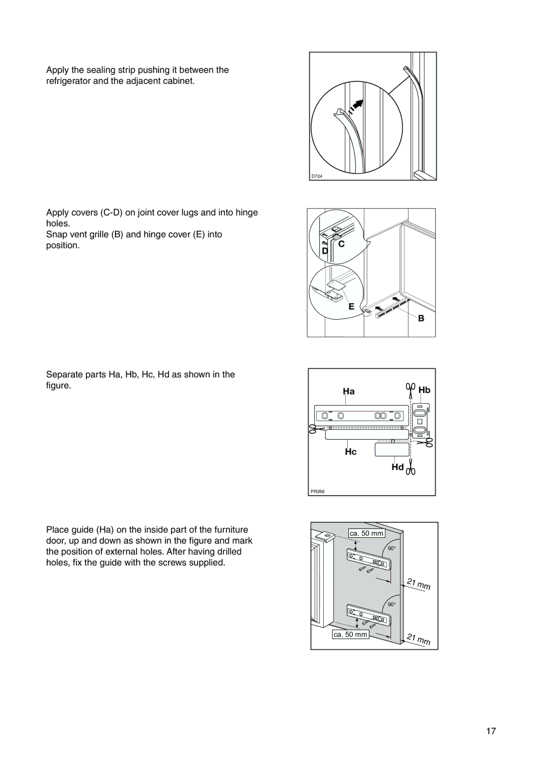 Electrolux ERN 1573 manual Ca mm 