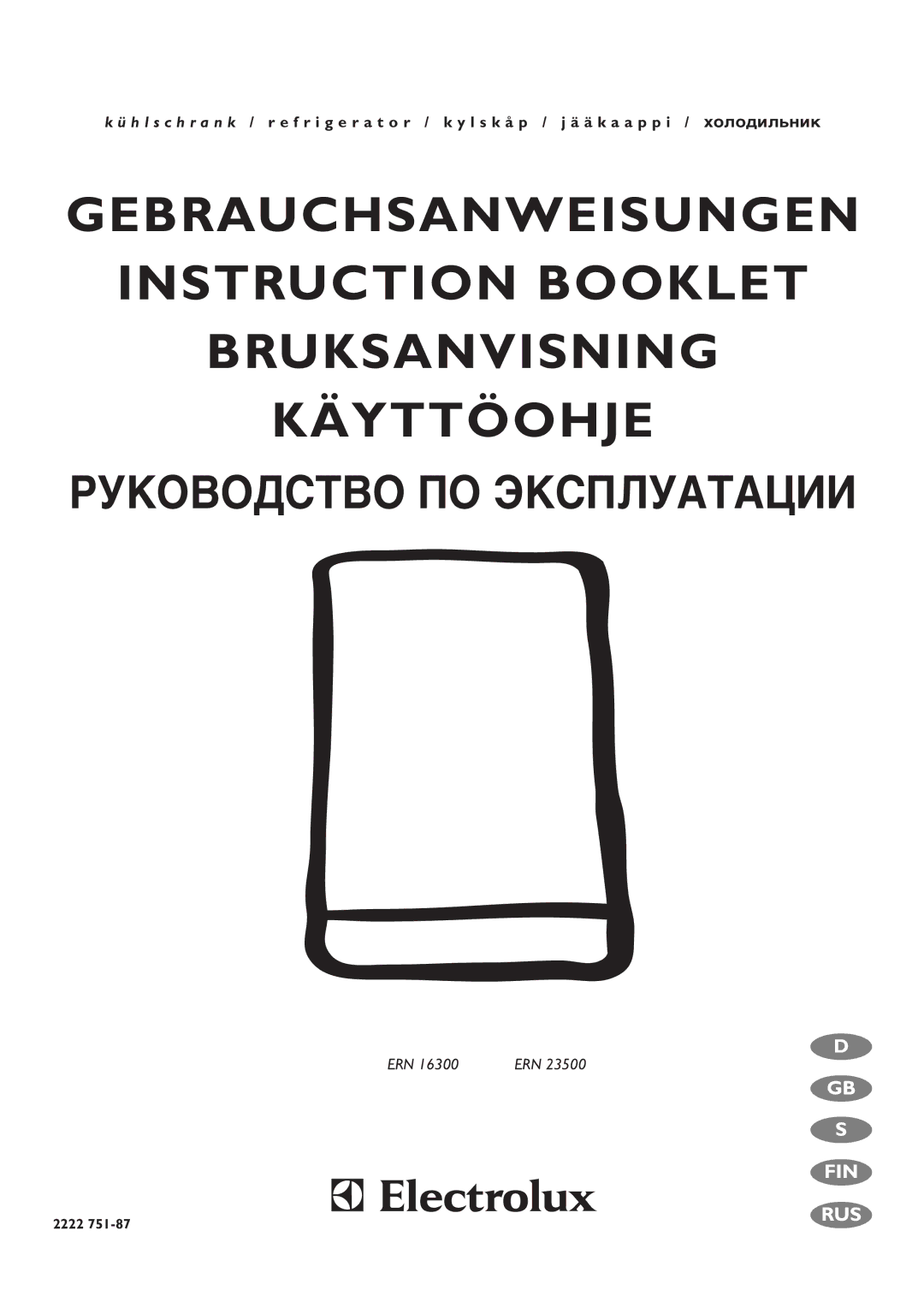 Electrolux ERN 16300, ERN 23500 manual Руководство ПО Эксплуатации 