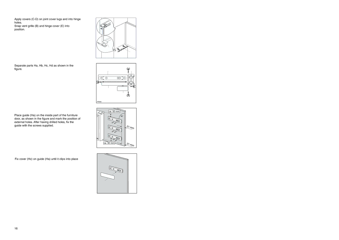 Electrolux ERN 3420 manual Ca mm 