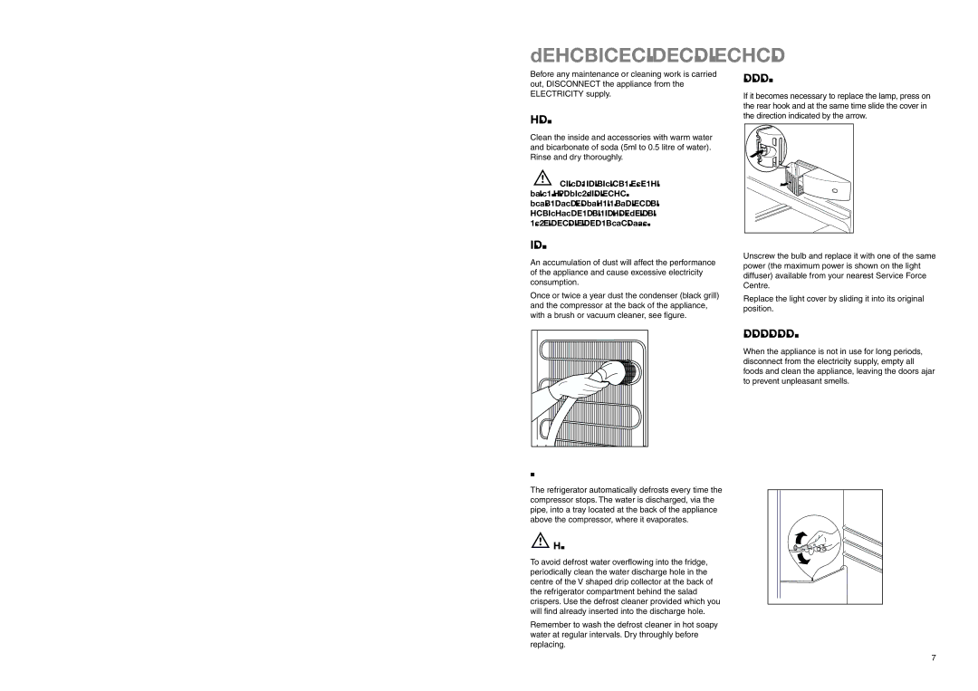 Electrolux ERN 3420 manual Maintenance and Cleaning 