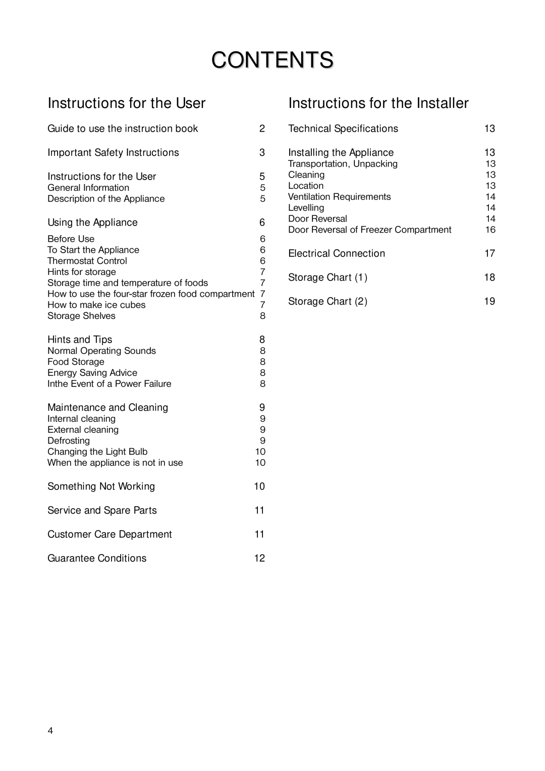 Electrolux ERT 1546 manual Contents 