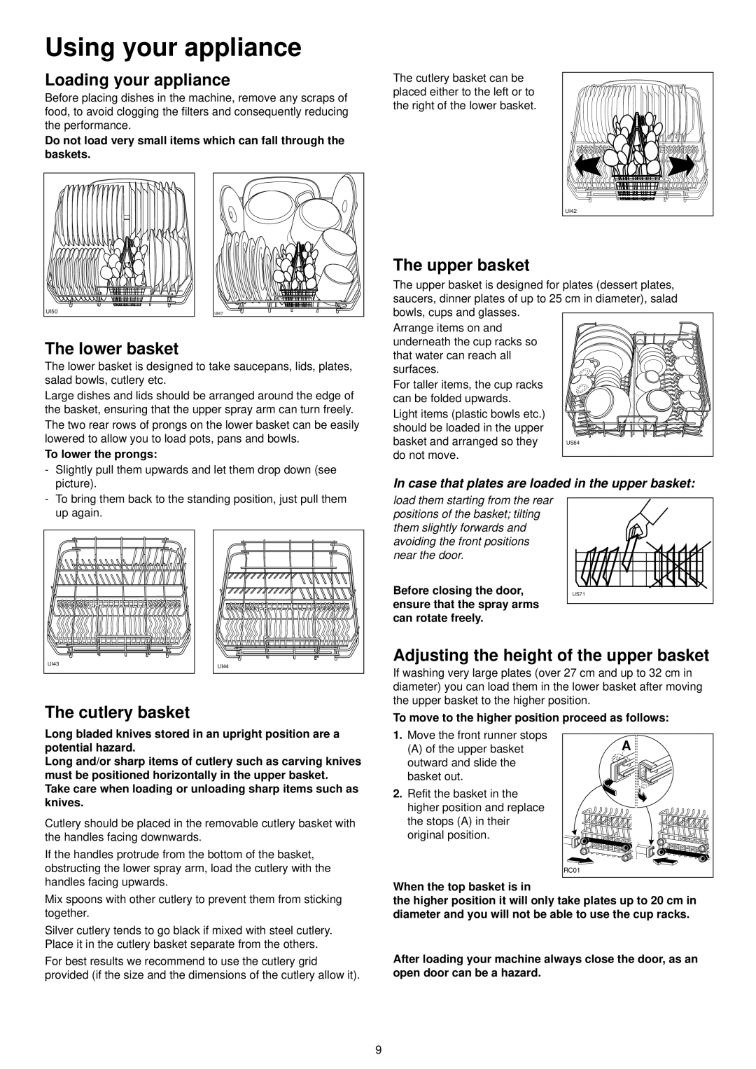 Electrolux ESF 6100 manual Using your appliance 