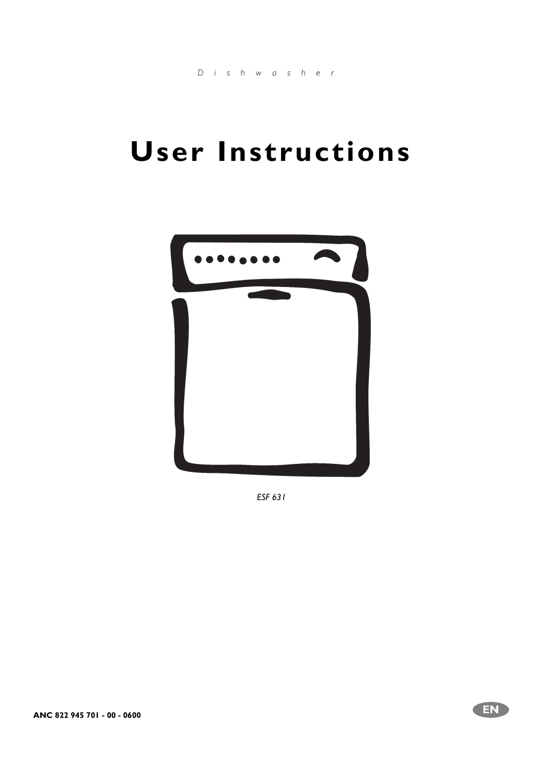 Electrolux ANC 822, ESF 631 manual User Instructions 