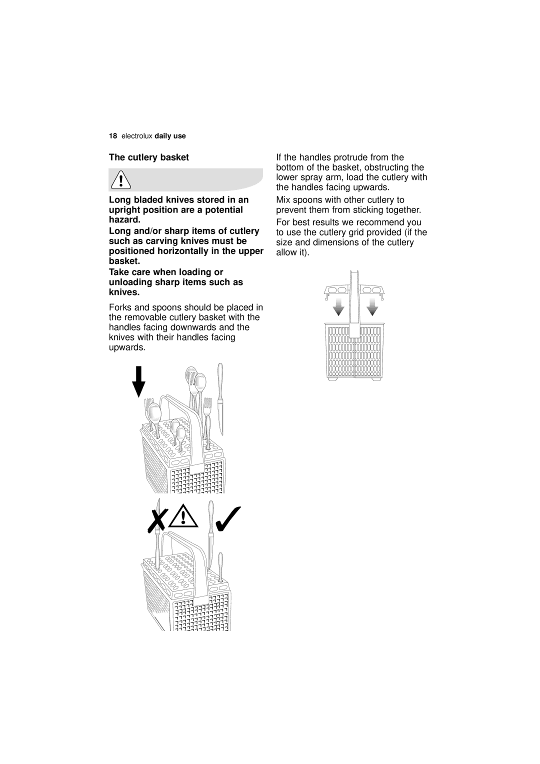 Electrolux ESF 64010 user manual Electrolux daily use 