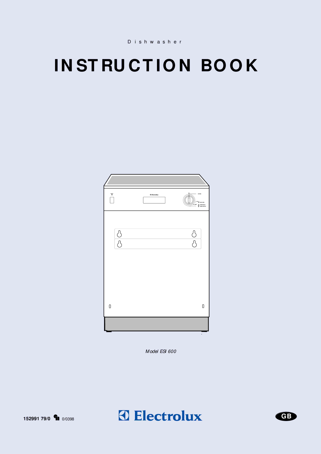 Electrolux ESI 600 manual Instruction Book 