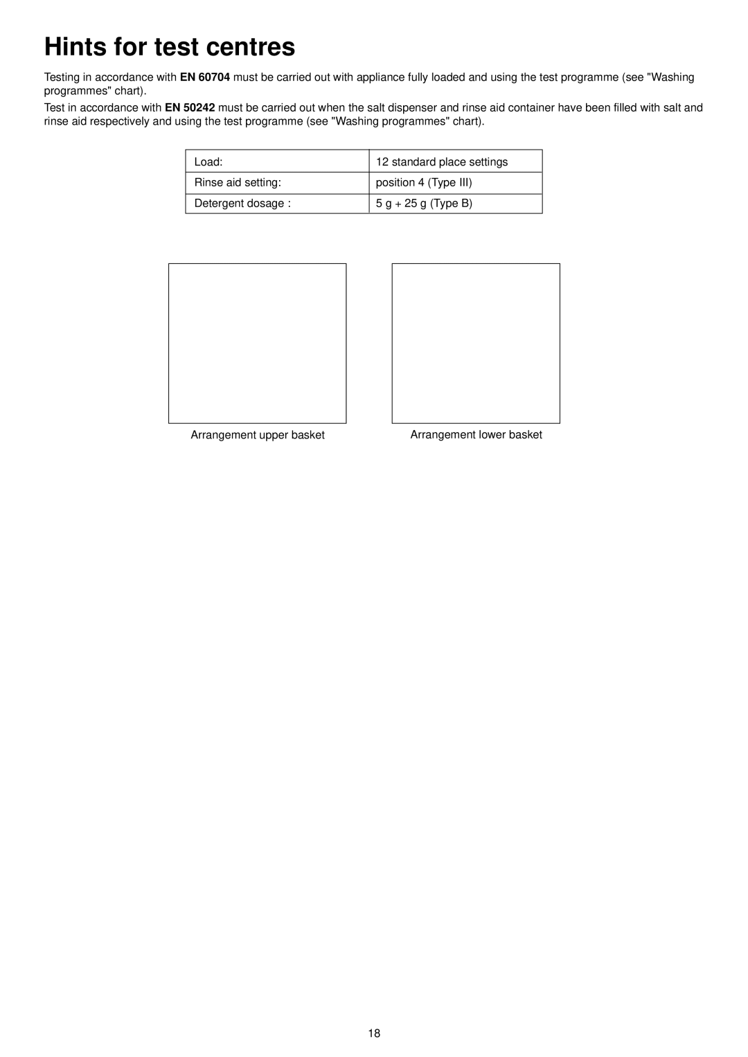 Electrolux ESI 6104 manual Hints for test centres 