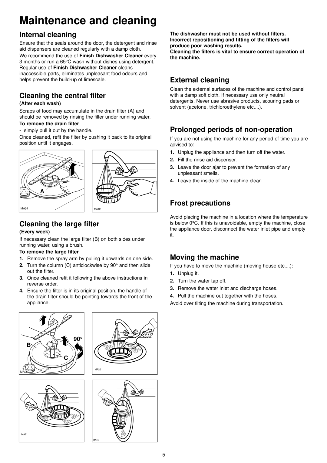 Electrolux ESL 6114 manual Maintenance and cleaning 