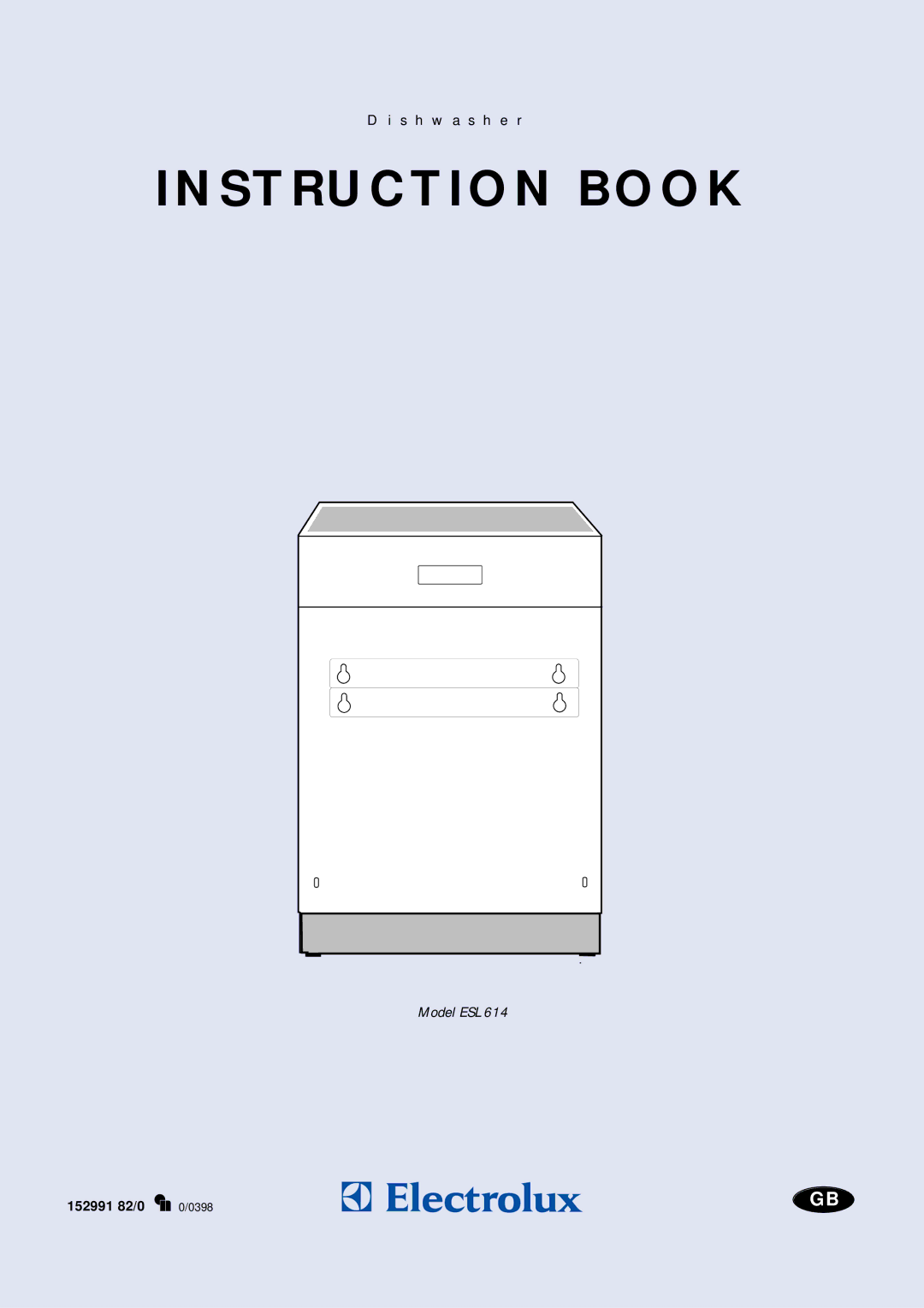 Electrolux ESL 614 manual Instruction Book 