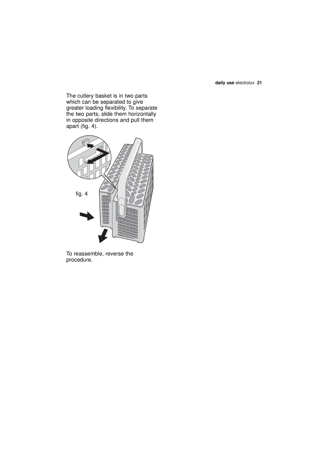 Electrolux ESL 68500 user manual Daily use electrolux 