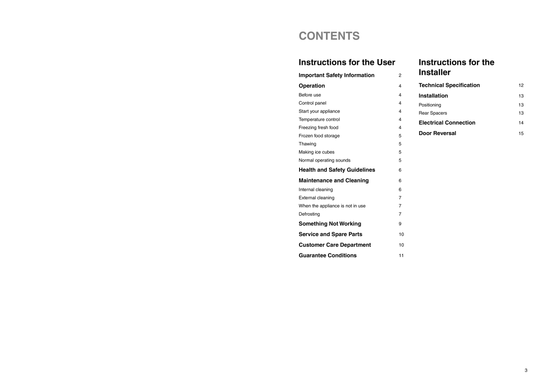 Electrolux EU 7120/1 C manual Contents 