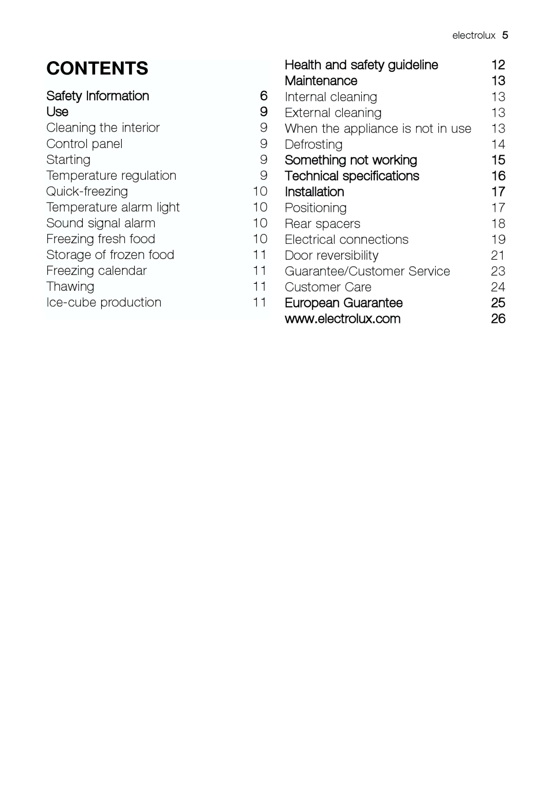 Electrolux EUC 25291 S manual Contents 