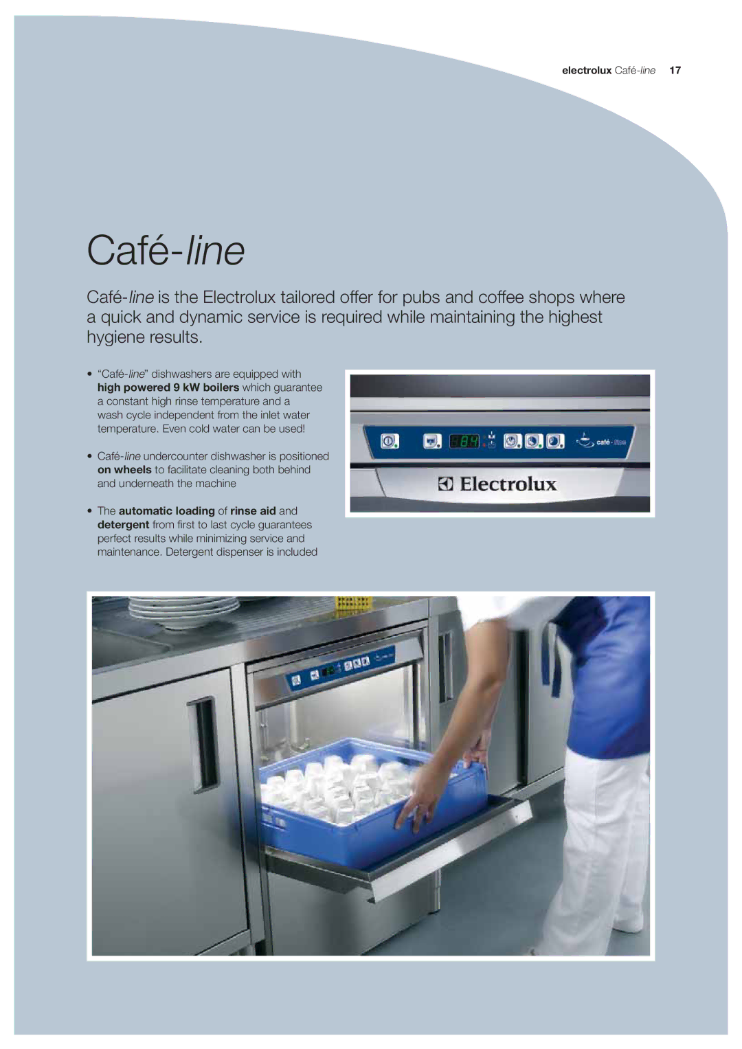 Electrolux EUC1, EUCAIWL, EUC3, EUCI, EUCAICL manual Café-line 