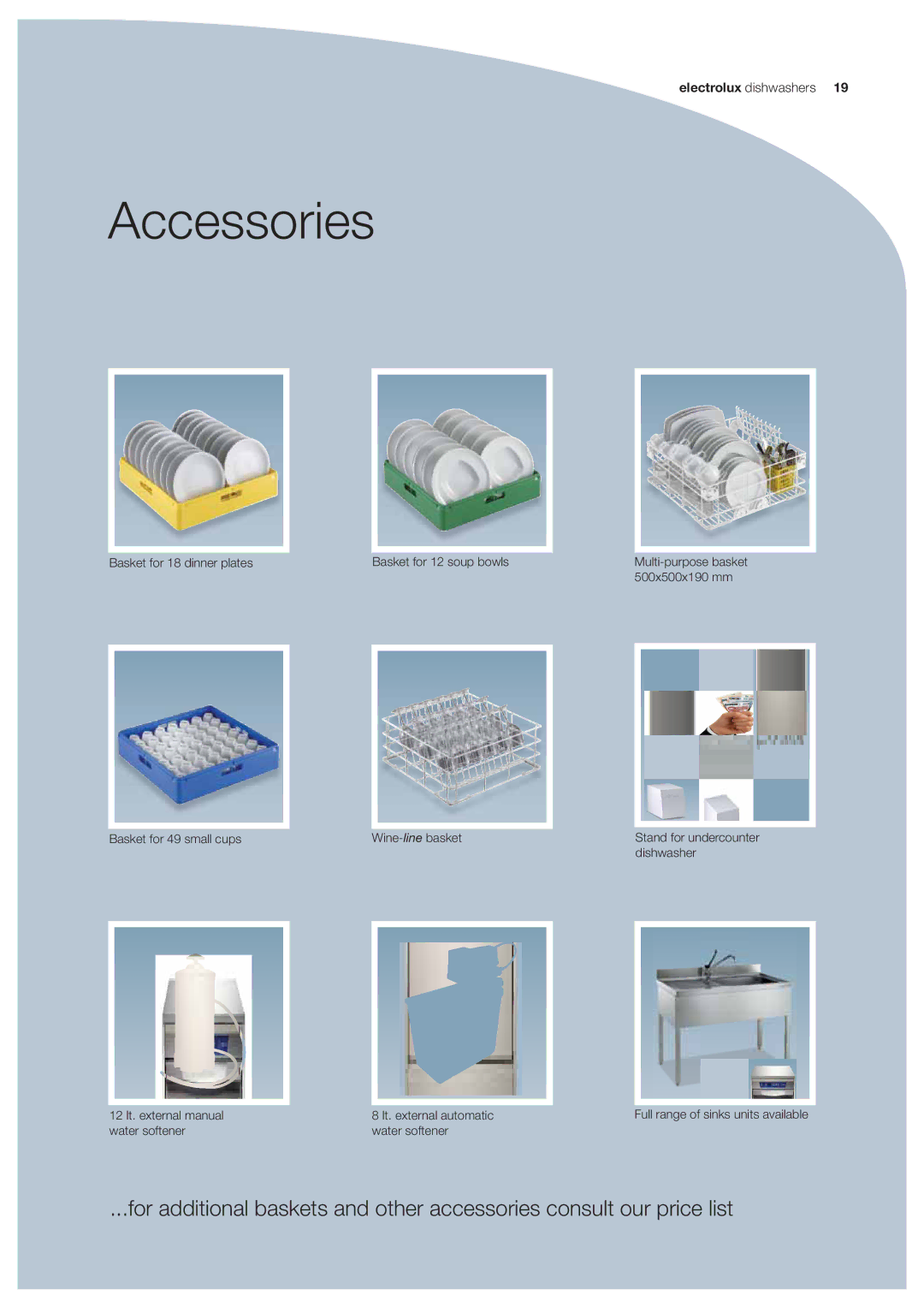 Electrolux EUCAIWL, EUC3, EUCI, EUCAICL, EUC1 manual Accessories 