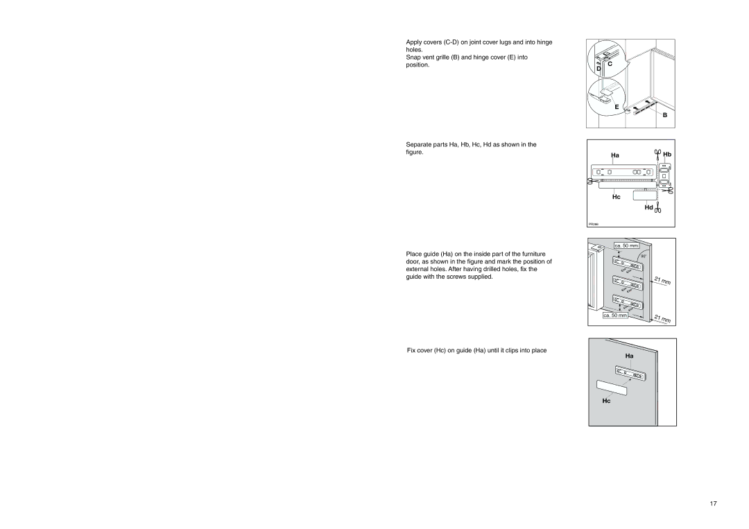 Electrolux EUF 2320 manual Ca mm 