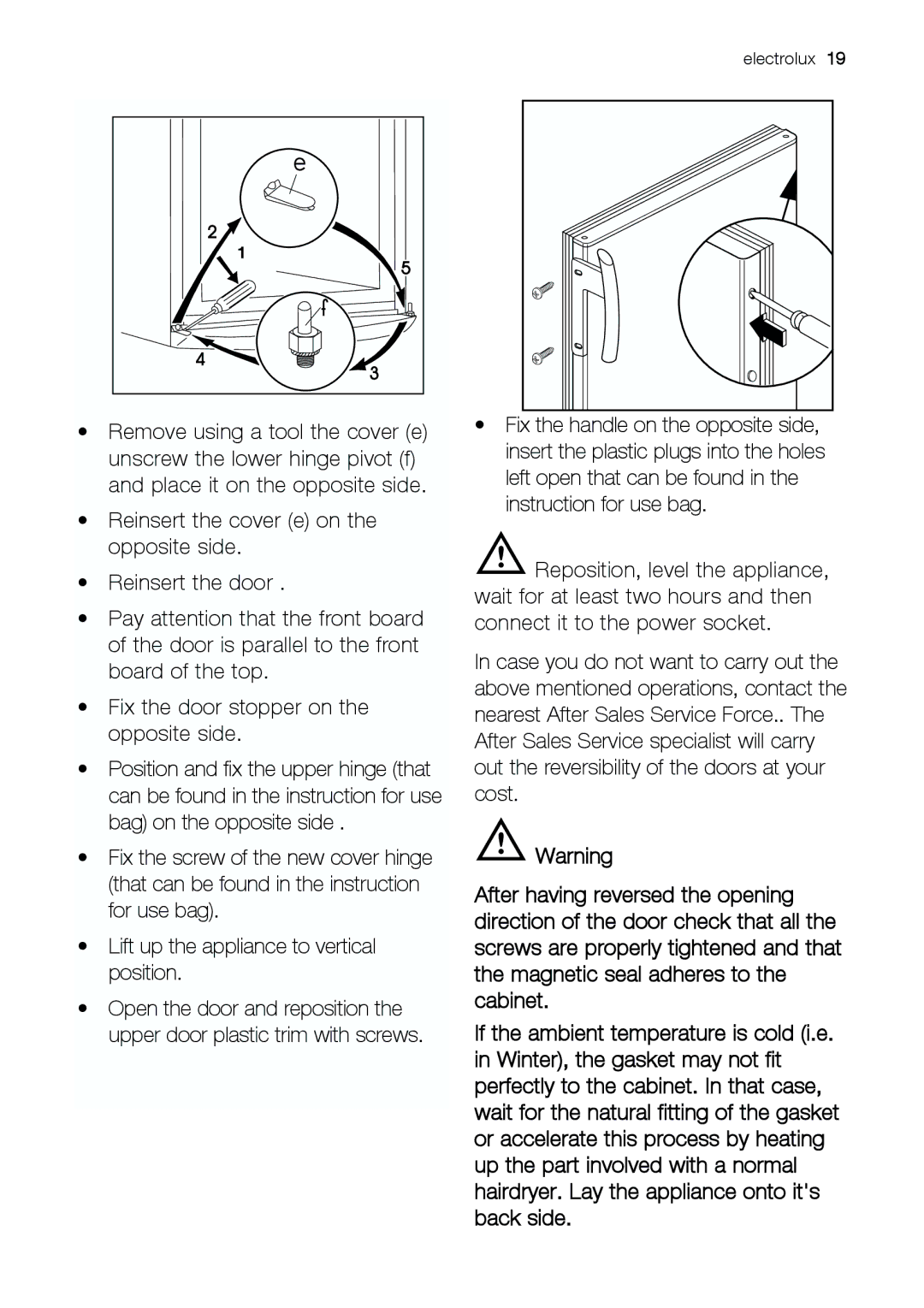 Electrolux EUF 27391 X manual Electrolux 