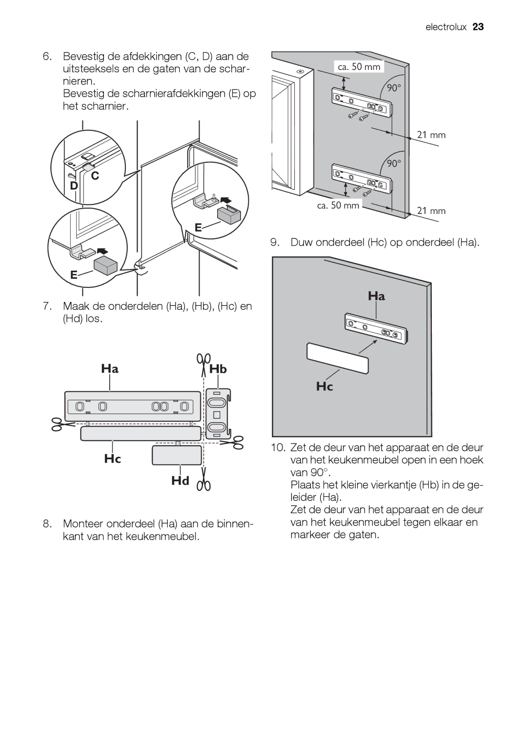 Electrolux EUN12510 user manual Electrolux Ca mm 21 mm 